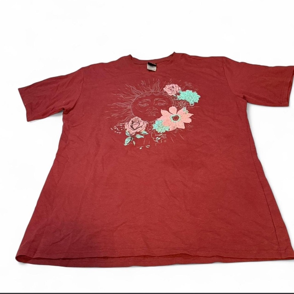 Modern Lux Deep Red Crewneck Tee